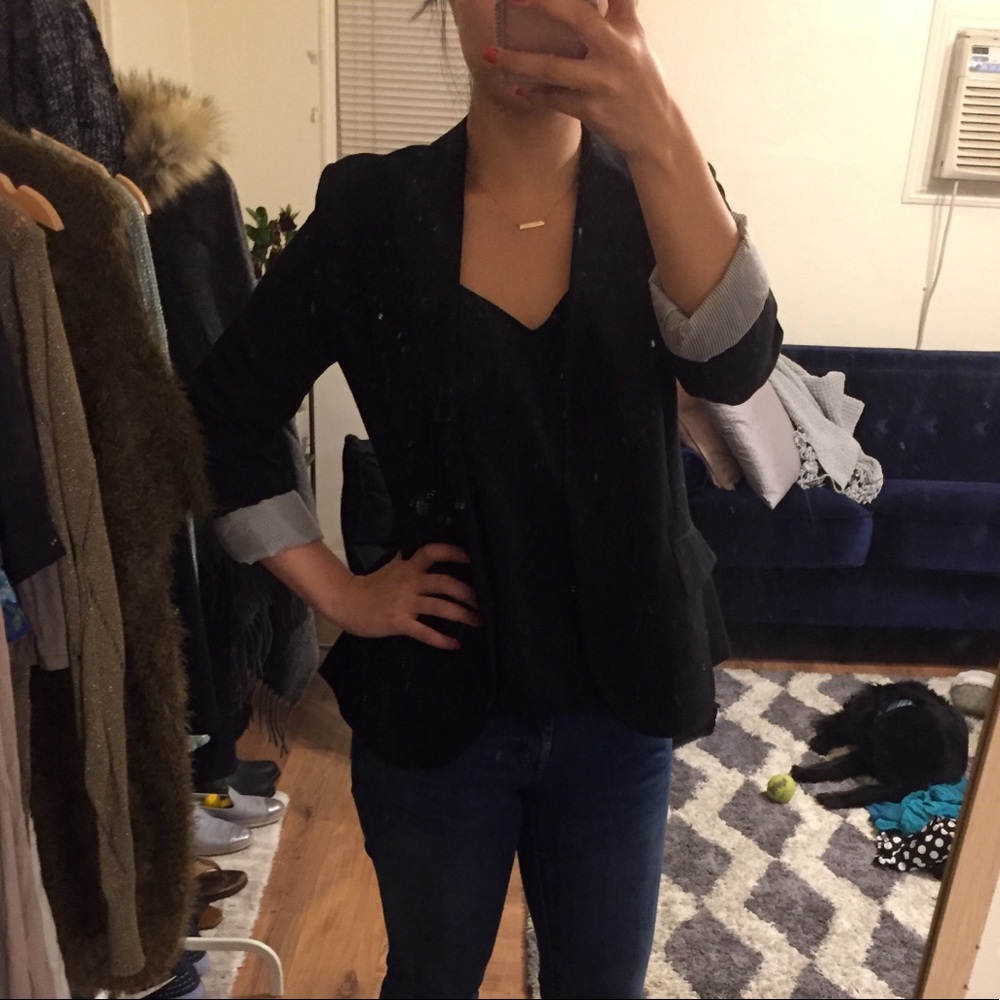 Black casual blazer